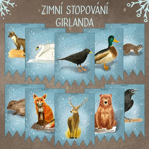 Zimní stopování - Girlanda