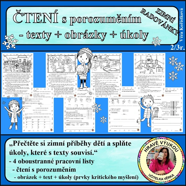 ZIMNÍ RADOVÁNKY – ČTENÍ s porozuměním – 2/3 roč.