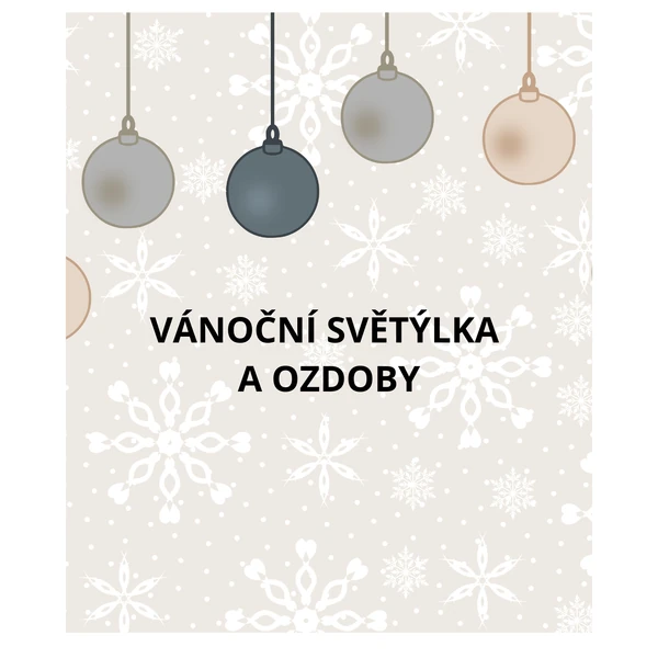 Vánoční světýlka a ozdoby