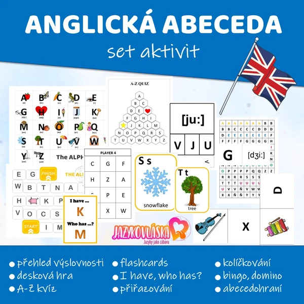 Anglická abeceda velký set