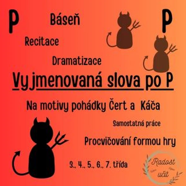 Vyjmenovaná slova po P (Čert a Káča)