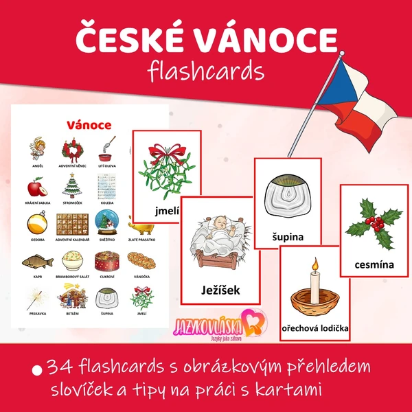 Vánoce flashcards