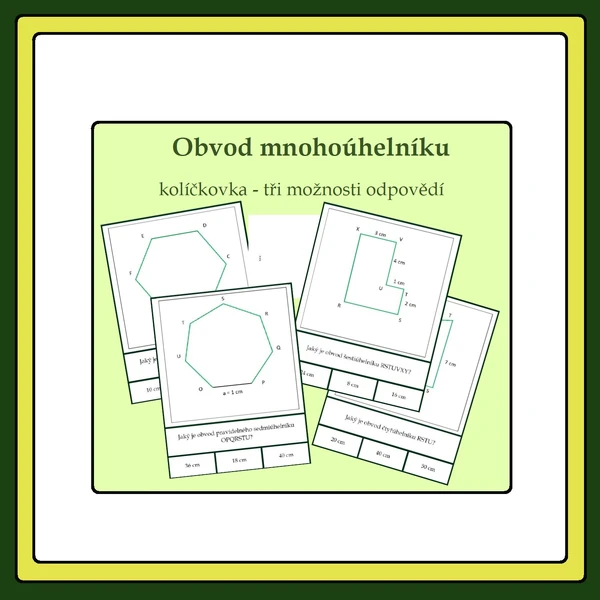 Obvod mnohoúhelníku - kolíčky
