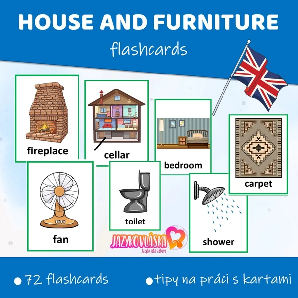 House and furniture flashcards