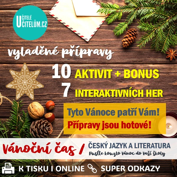 HRAVÁ VÁNOČNÍ ČEŠTINA (sada kreativních aktivit a interaktivních her s vánoční tematikou)
