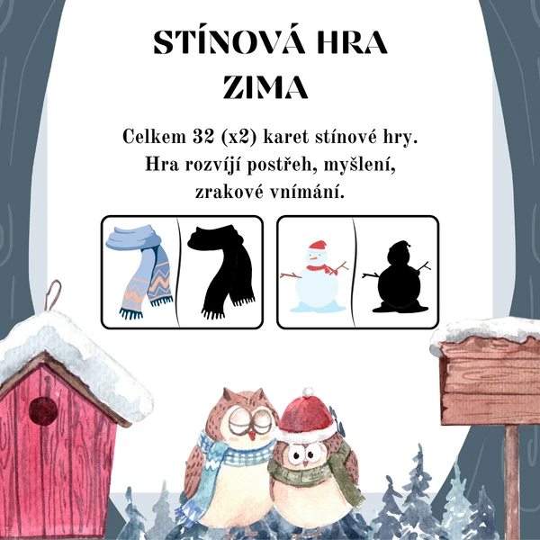 Stínová hra - zima