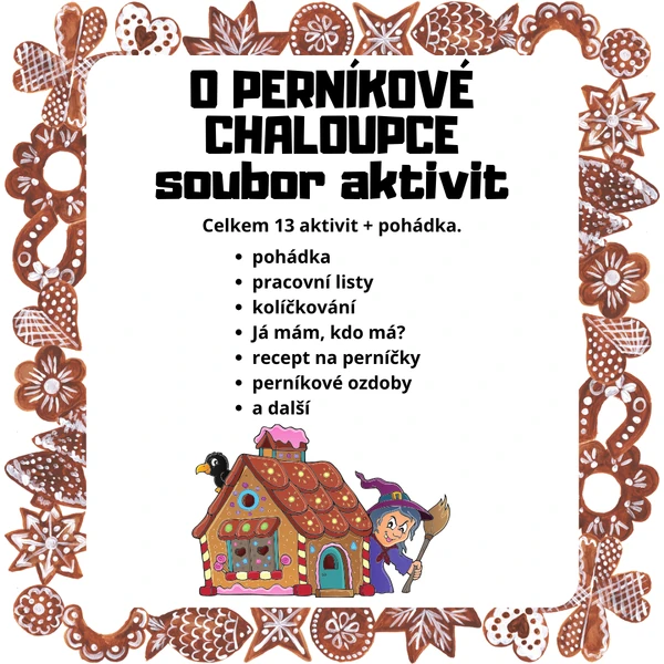 Soubor pohádky O perníkové chaloupce 