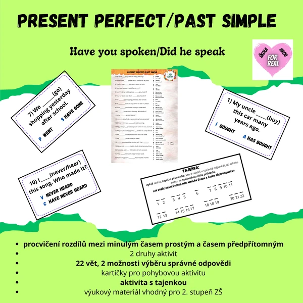 Present perfect/Past simple procvičování