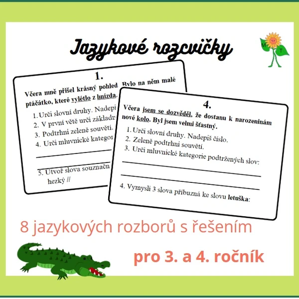 Jazykové rozcvičky, jazykové rozbory