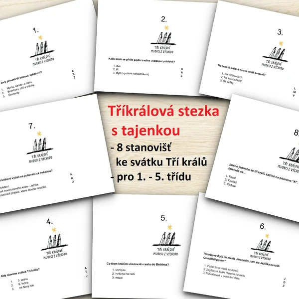 Tři králové - stezka / kvíz s tajenkou 