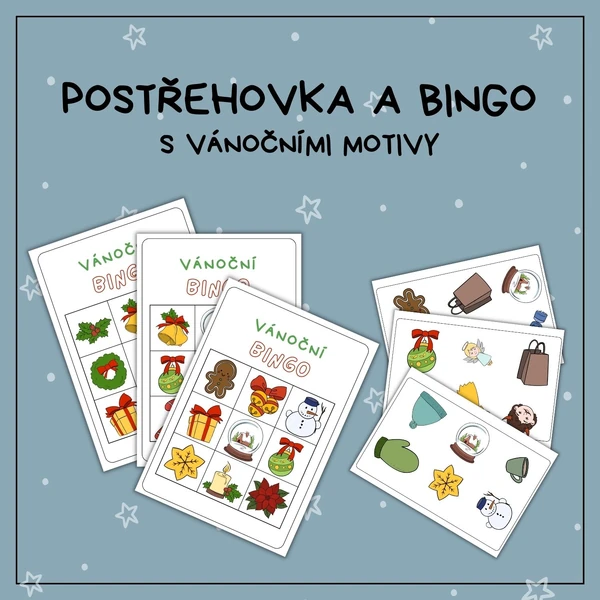 Bingo a postřehovka s vánočními motivy