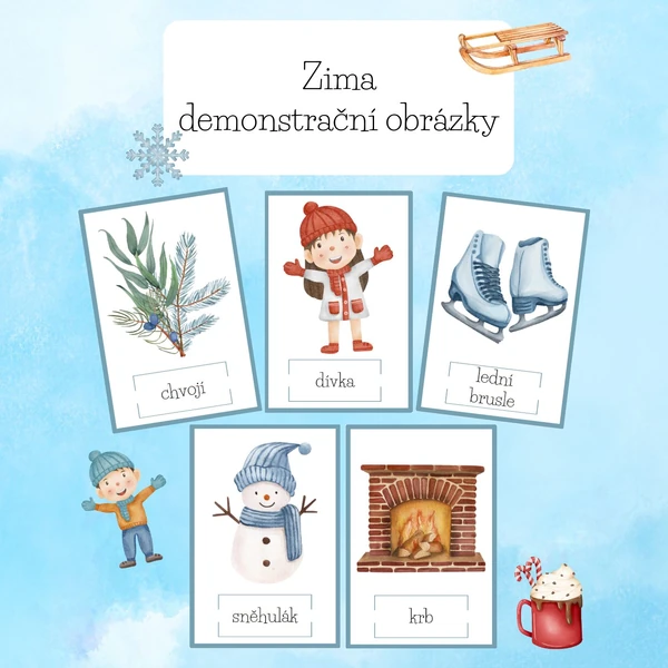 Zima demonstrační obrázky