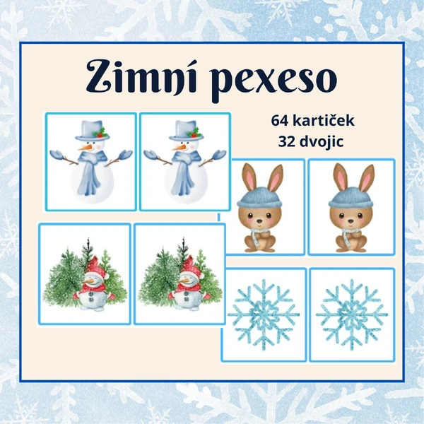 Zimní pexeso