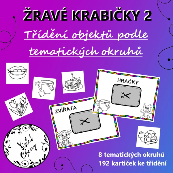 Žravé krabičky 2 - Třídění objektů podle tematických okruhů