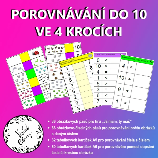 Porovnávání 0-10 ve 4 krocích