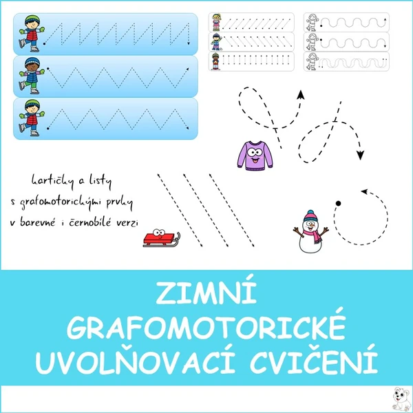Zimní grafomotorické uvolňovací cvičení