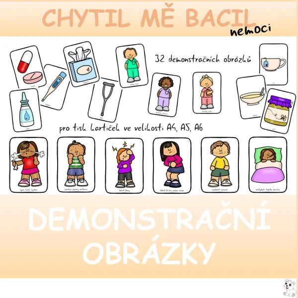 Chytil mě bacil - demonstrační obrázky - nemoci
