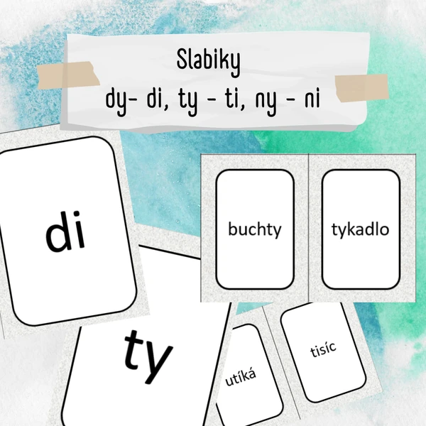 Rozlišování slabik dy/di, ty/ti, ny/ni