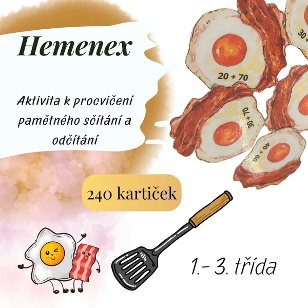 Hemenex - "obracečka", sčítání, odčítání