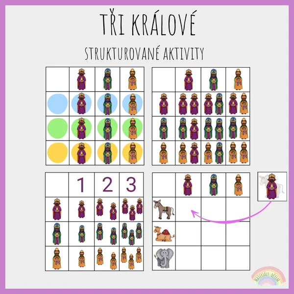Tři králové, strukturované aktivity