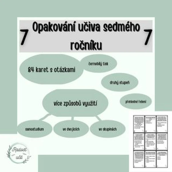 Opakování učiva sedmého ročníku 