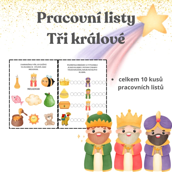 Pracovní listy - Tři králové