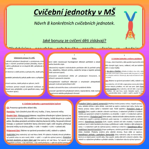 CVIČEBNÍ JEDNOTKY KOMPLEXNĚ NEJEN V MŠ