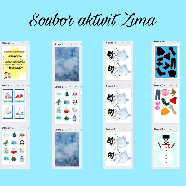 Soubor aktivit- Zima