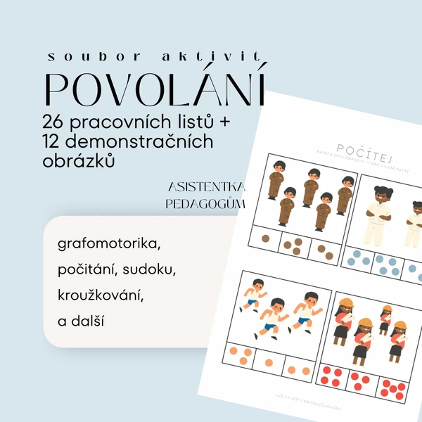 Povolání - soubor aktivit s demonstračními obrázky
