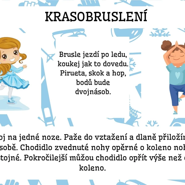 Zimní sporty - jóga