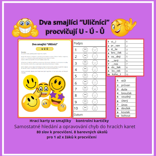 U - Ú - Ů (HRA: DVA SMAJLÍCI ULIČNÍCI) 