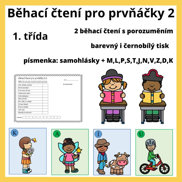 Běhací čtení pro prvňáčky 2