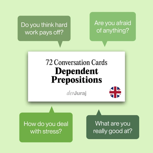 Conversation Cards: Dependent Prepositions
