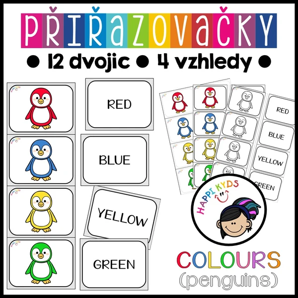 Přiřazovačky - COLOURS (penguins)