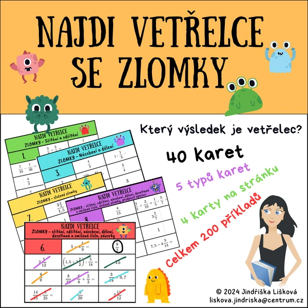 Najdi vetřelce se ZLOMKY