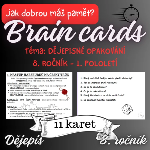 BRAIN CARDS - DĚJEPISNÉ OPAKOVÁNÍ
