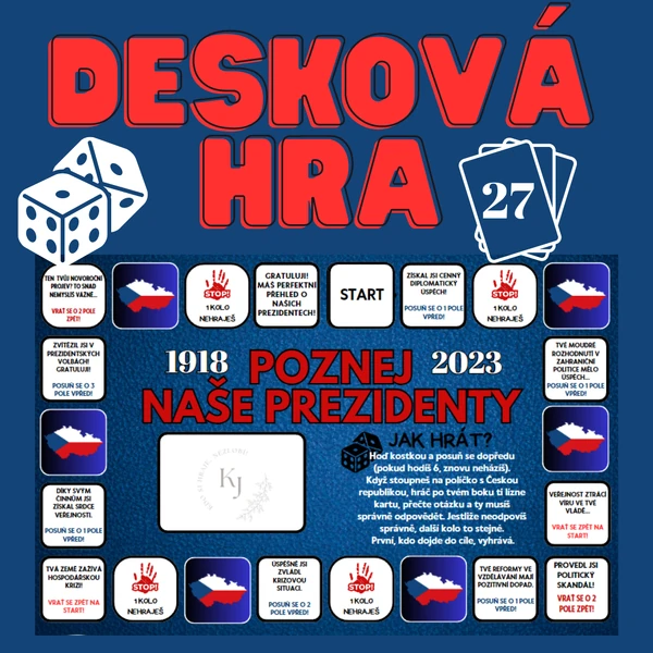 DESKOVÁ HRA - POZNEJ NAŠE PREZIDENTY!