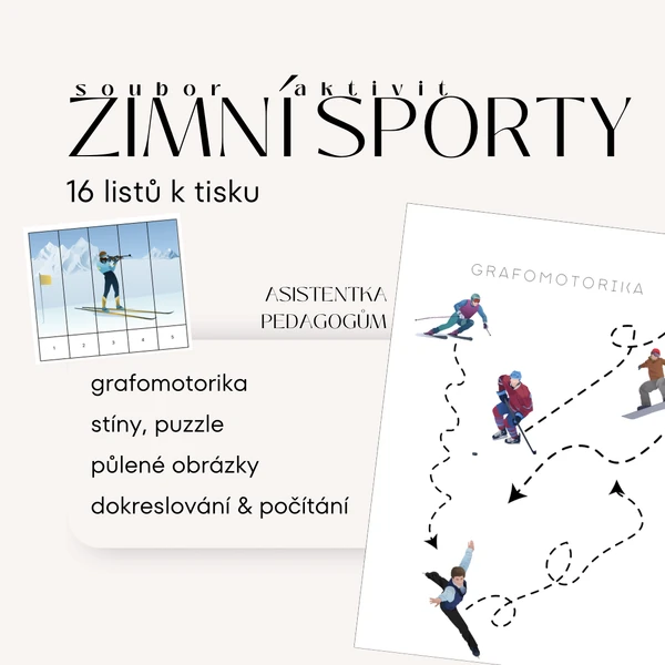 Zimní sporty - soubor aktivit