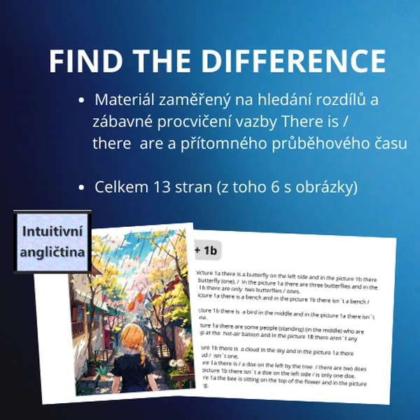 FIND THE DIFFERENCE  (hledání rozdílů v obrázcích)