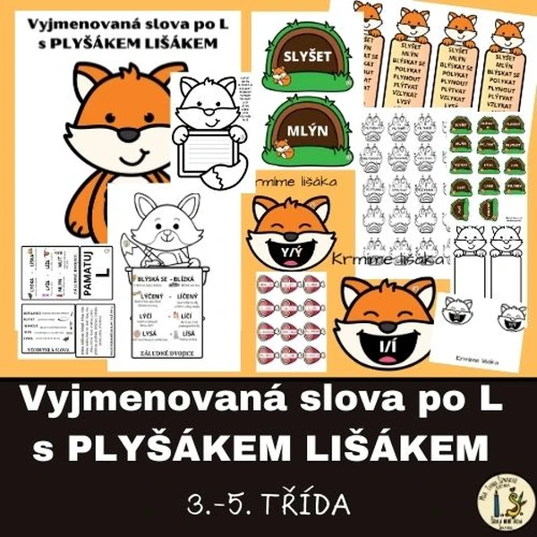 VYJMENOVANÁ SLOVA PO L s plyšákem lišákem
