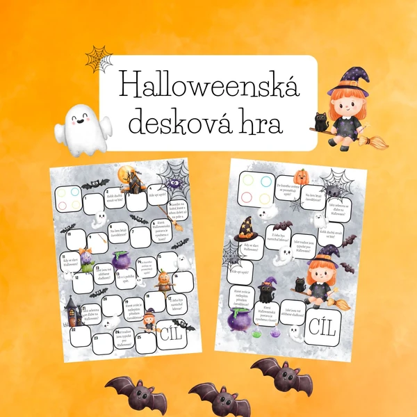 Halloweenská desková hra 