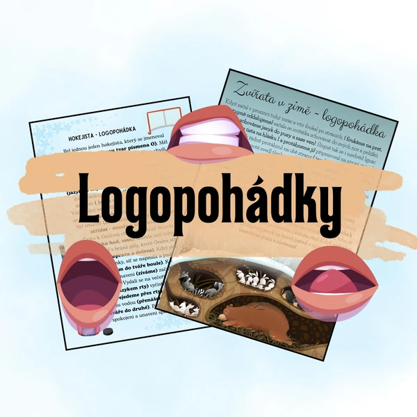 Autorské logopohádky - zimní sport a zvířata v zimě 