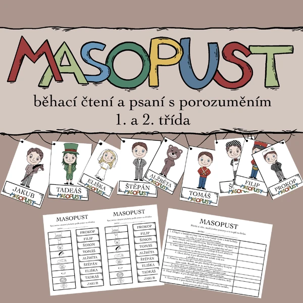 Masopust - běhací čtení a psaní 