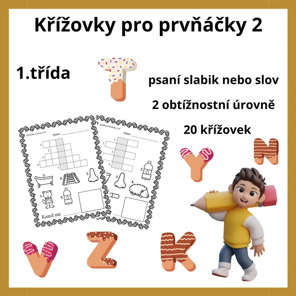 Křížovky pro prvňáčky 2