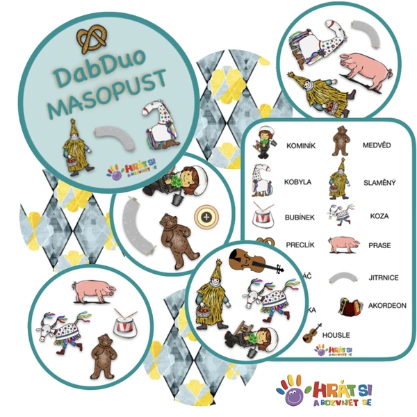 DabDuo pro mrňousky -Masopust (postřehovka)