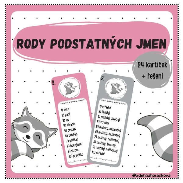 Rody podstatných jmen