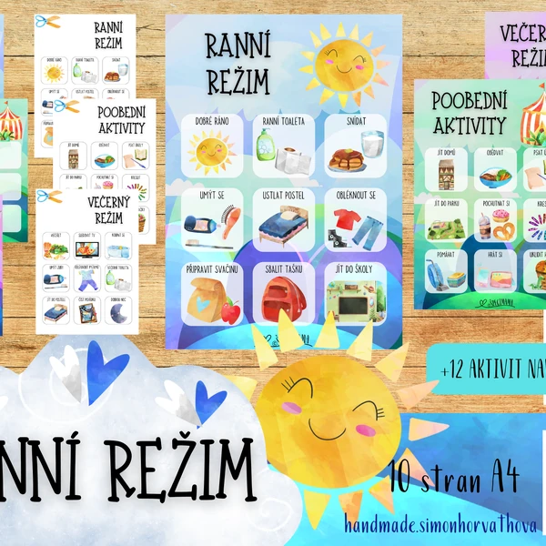 Denní režim, Režim dne, Denní rutina, Aktivity