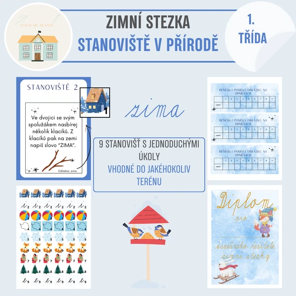 Zimní stezka s úkoly