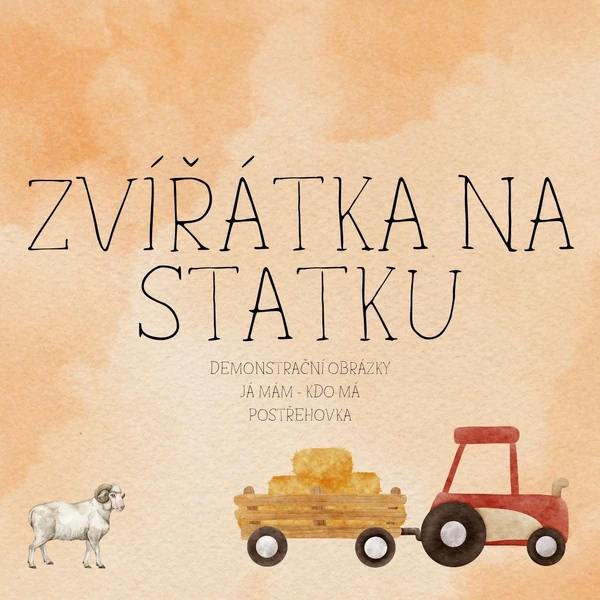 Zvířátka na statku - hry a demonstrační obrázky