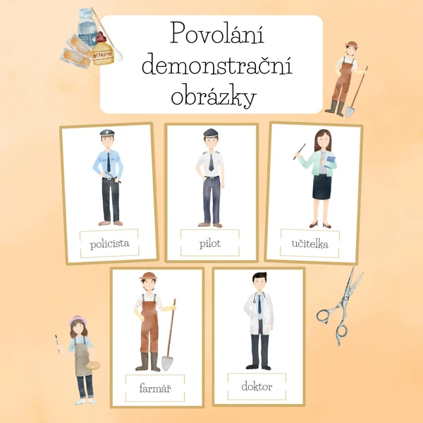 Povolání-demonstrační obrázky